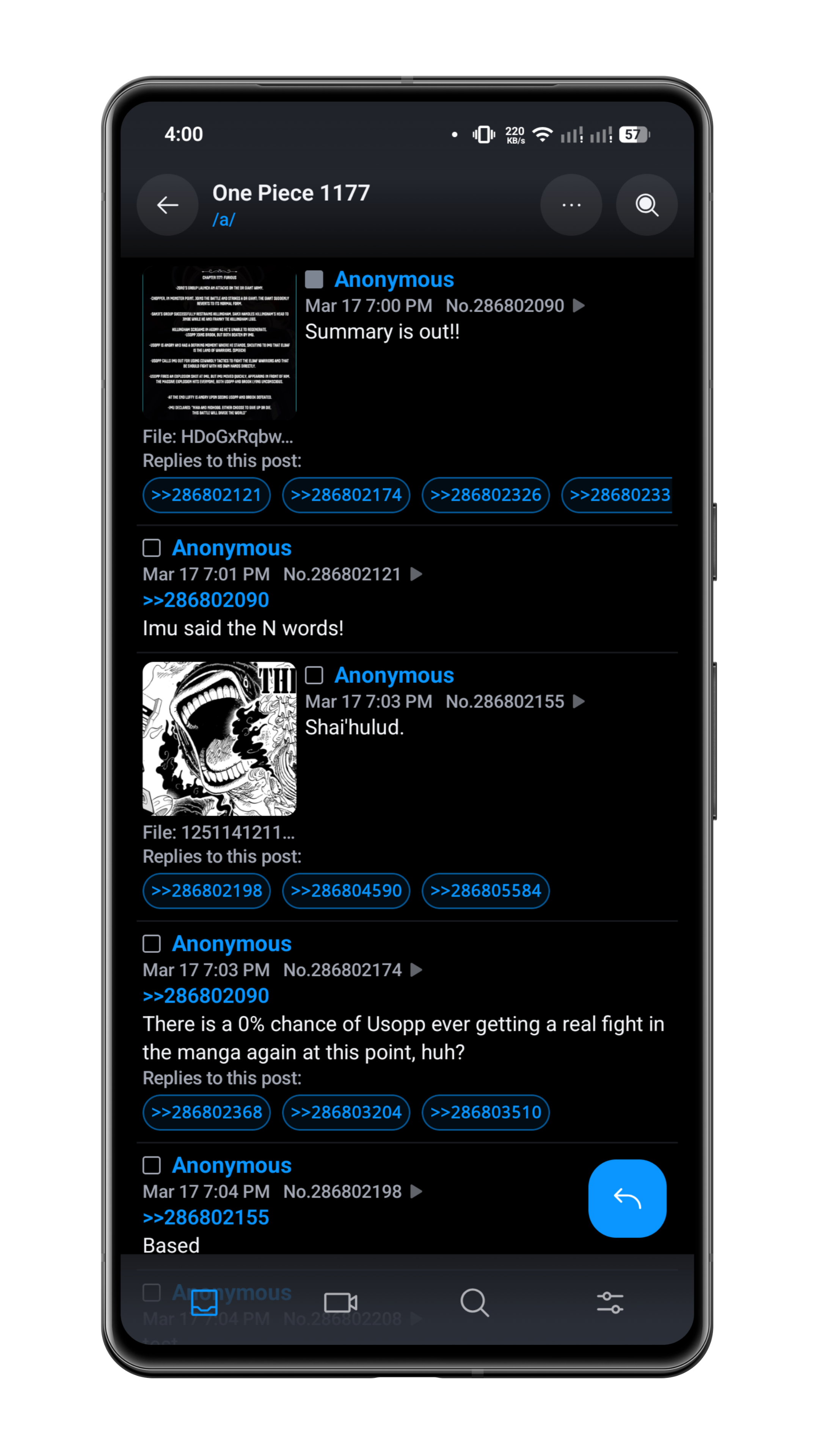 Overboard Android thread view